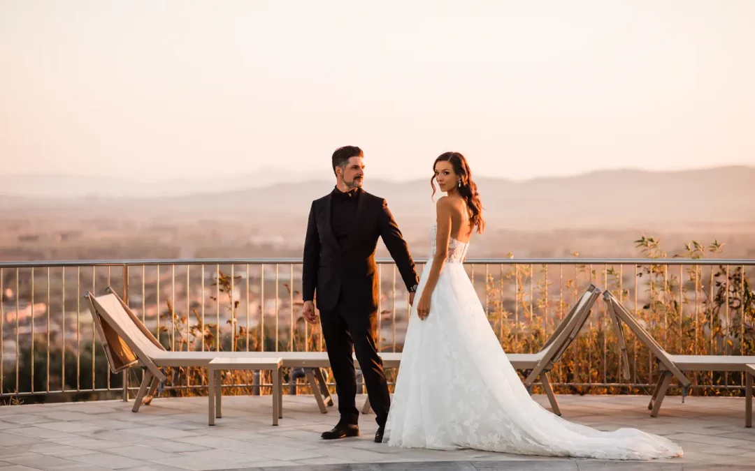 Romantic Bliss at Castello Bonaria: A Swiss Wedding in Tuscan Elegance